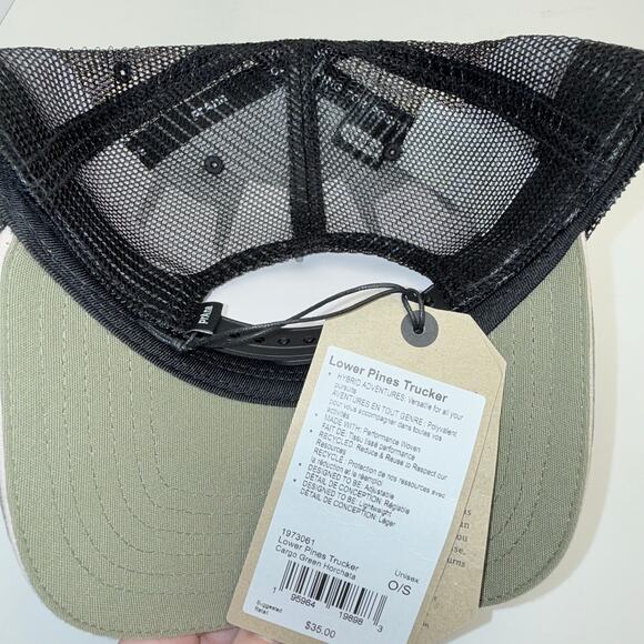 PrAna Lower Pines Trucker Cargo Green Horchata Adjustable Hat - Picture 3 of 3